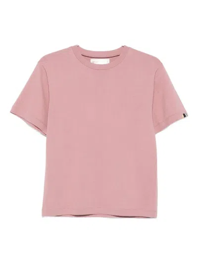 Extreme Cashmere Short-sleeve Crew-neck T-shirt In Pink