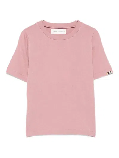 Extreme Cashmere Short-sleeve Crew-neck T-shirt In Pink