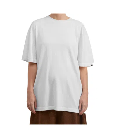 Extreme Cashmere Short-sleeved Cashmere T-shirt In White