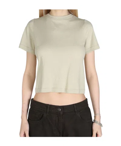 Extreme Cashmere Short-sleeved Round Collar T-shirt In White