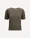 Extreme Cashmere Short-sleeved Sweater In Brown