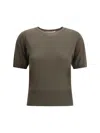 Extreme Cashmere Short-sleeved Sweater In Army