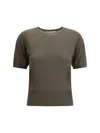 Extreme Cashmere Short-sleeved Sweater In Army