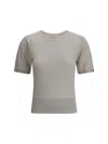 Extreme Cashmere Structured Short-sleeve Knitwear For All Seasons In White