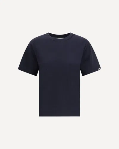 Extreme Cashmere Cuba Cashmere Cotton Blend T-shirt In Blue