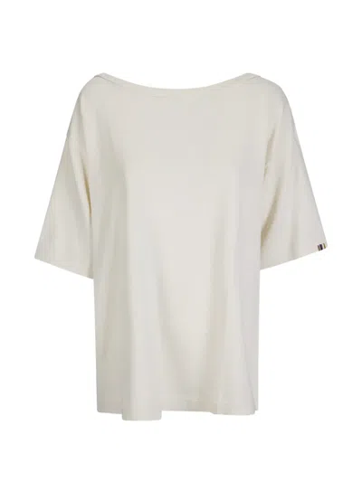 Extreme Cashmere Short-sleeve Collum T-shirt In White