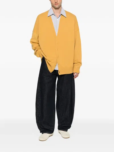 Extreme Cashmere Simo Oversized Cardigan In Yellow