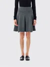 Extreme Cashmere Ribbed-knit Flared Mini A-line Skirt In Multi