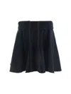 Extreme Cashmere N°379 Girl Cashmere-blend Miniskirt In Black