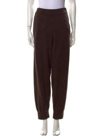 Pre-owned Extreme Cashmere Straight Leg Pants In Brown