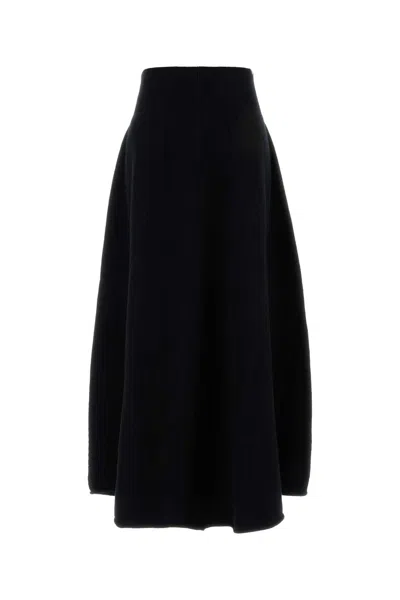 Extreme Cashmere Stretch Cashmere Blend Skirt In Black