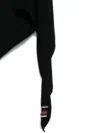 Extreme Cashmere Striped-detail Bandana Scarf In Black