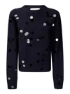 Extreme Cashmere 'n.373 Oldie Sequin' Sweater In Black