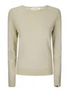 Extreme Cashmere Merino Wool And Cashmere Ribbed Misses Sweater In Green