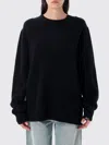 Extreme Cashmere Tes Long-sleeved Minimalist Pullover Sweater In Black