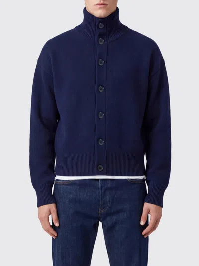 Extreme Cashmere Jumper Men Colour Blue In Animal Print