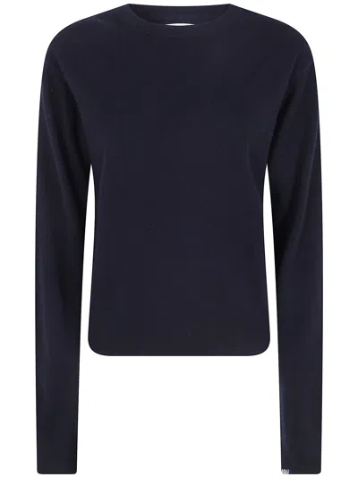 Extreme Cashmere Long-sleeved Crew-neck Shirt In Blue