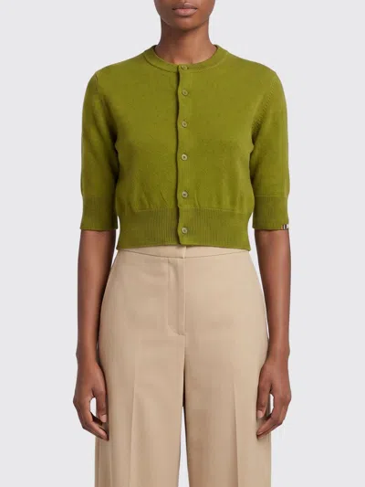Extreme Cashmere Crew Neck Cashmere Knit Cardigan In Green