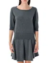 Extreme Cashmere Cashmere Knit Sweater With Boat Neck In Gray