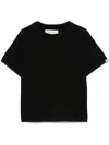 Extreme Cashmere Black Crew Neck T-shirt In Black
