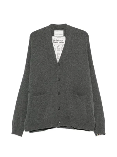 Extreme Cashmere Tokio V-neck Cardigan In Gray
