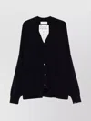 Extreme Cashmere Tokyo Cashmere Drop Shoulder Ribbed Cardigan In Black