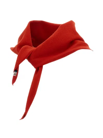 Extreme Cashmere Triangle Bandana-style Scarf In Red