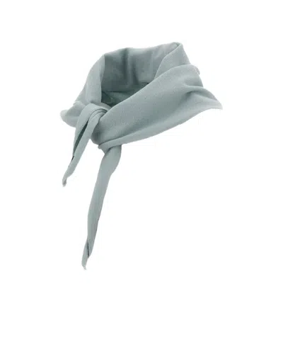 Extreme Cashmere Triangle Headscarf In Blue