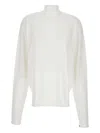 Extreme Cashmere Turtleneck Cotton-cashmere Sweater In White