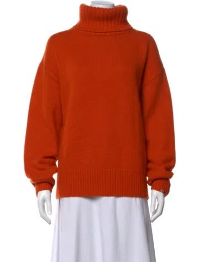 Pre-owned Extreme Cashmere Turtleneck Sweater In Orange