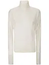 Extreme Cashmere Turtleneck Sweatshirt In Weiss