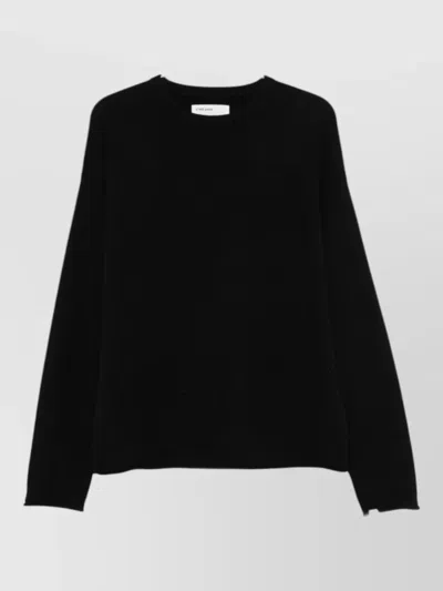 Extreme Cashmere Unisex Crewneck Cashmere Knit Sweater In Black