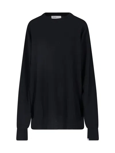 Extreme Cashmere Unisex Crewneck Cashmere Sweater In Black