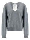 Extreme Cashmere V-neck Cashmere Sweater In Gray