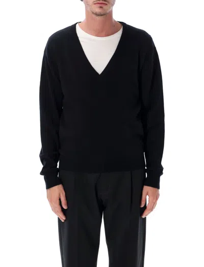 Extreme Cashmere V-neck Cashmere Sweater In Nero