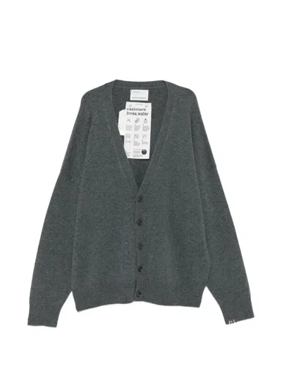Extreme Cashmere V-neck Knitted Cardigan In Gold