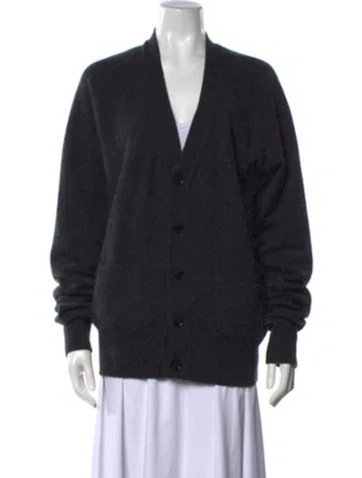 Pre-owned Extreme Cashmere V-neck Sweater In Blue