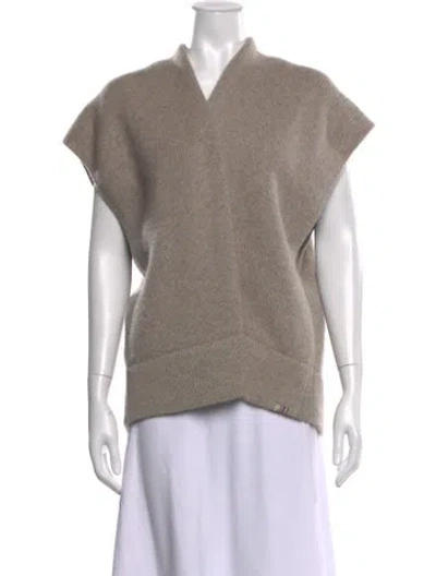 Pre-owned Extreme Cashmere V-neck Sweater In Neutrals