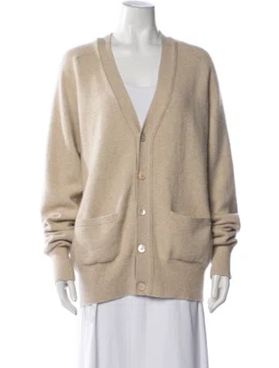 Pre-owned Extreme Cashmere V-neck Sweater In Neutrals