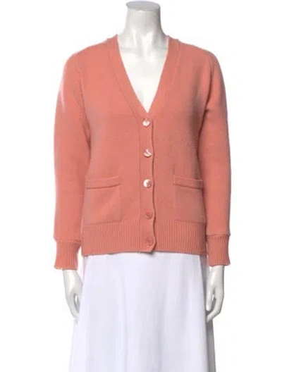 Pre-owned Extreme Cashmere V-neck Sweater In Pink