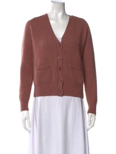 Pre-owned Extreme Cashmere V-neck Sweater In Pink