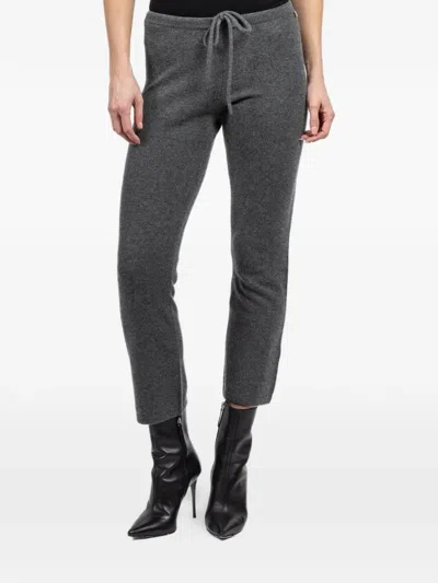 Extreme Cashmere Wander Drawstring Trousers In Gray