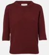 Extreme Cashmere Well Lamb Cashmere Sweater In Burgundy