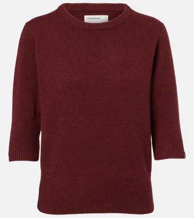 Extreme Cashmere Well Lamb Cashmere Sweater In Burgundy