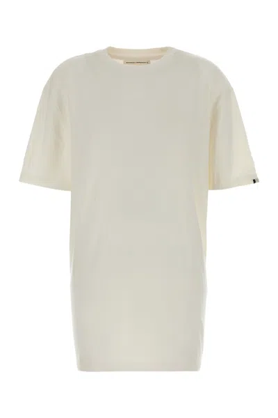 Extreme Cashmere White Cotton Blend Oversize T-shirt In Neutral