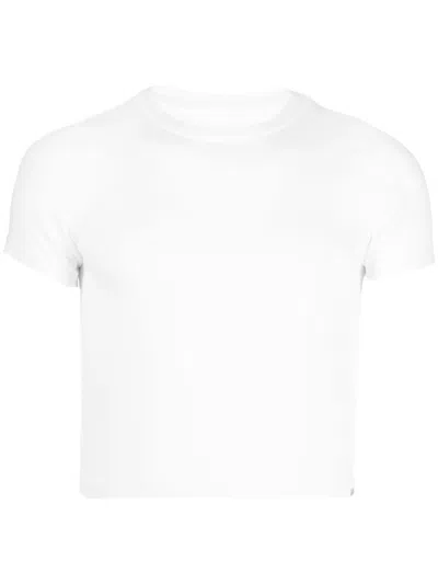 EXTREME CASHMERE EXTREME CASHMERE WHITE CREW NECK T-SHIRT