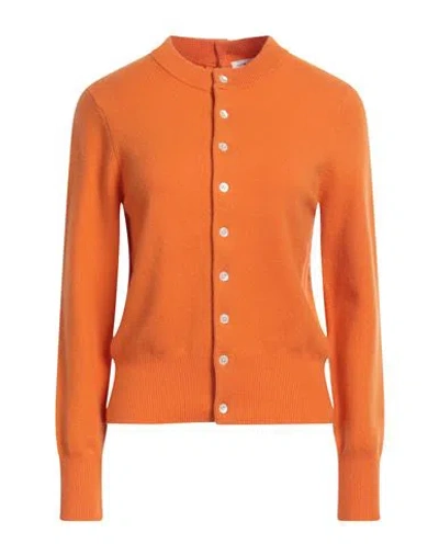 Extreme Cashmere Woman Cardigan Orange Size Onesize Cashmere, Nylon, Elastane