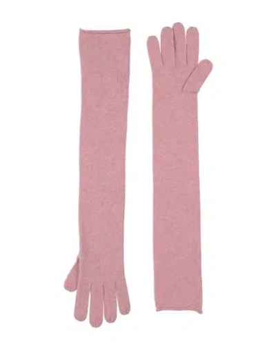 Extreme Cashmere Woman Gloves Pink Size Onesize Cashmere, Nylon, Elastane