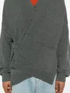 Extreme Cashmere Wool Cardigan In Gray