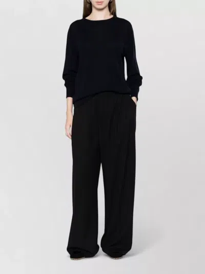 Extreme Cashmere Wool Cashmere Crewneck Sweater Long Sleeves In Black